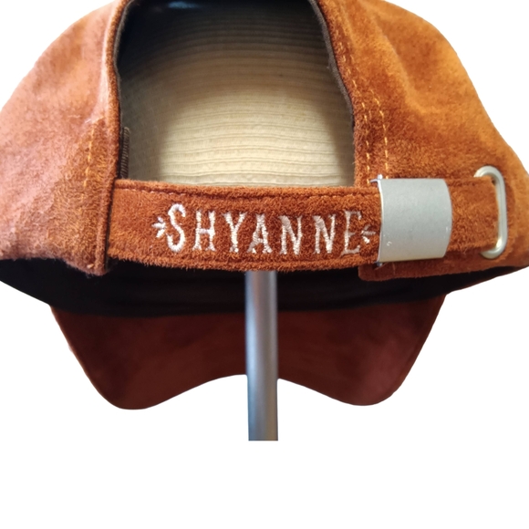Shyanne Faux Suede Brown Embroidered Hat.  Fun Relaxed Hat For Daily Wear - Picture 7 of 7